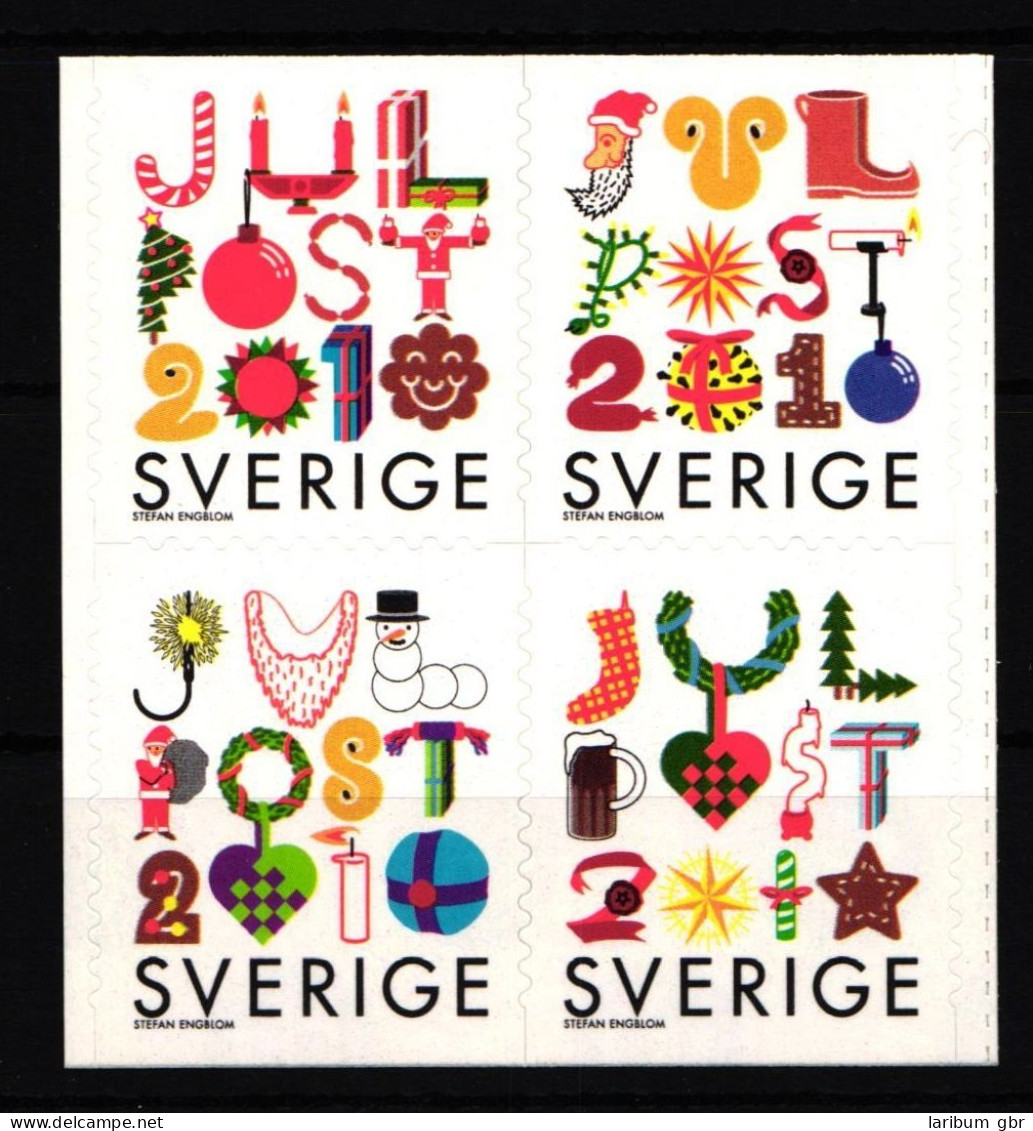 Schweden 2782-2785 Postfrisch Viererblock Weihnachten #IK587 - Other & Unclassified