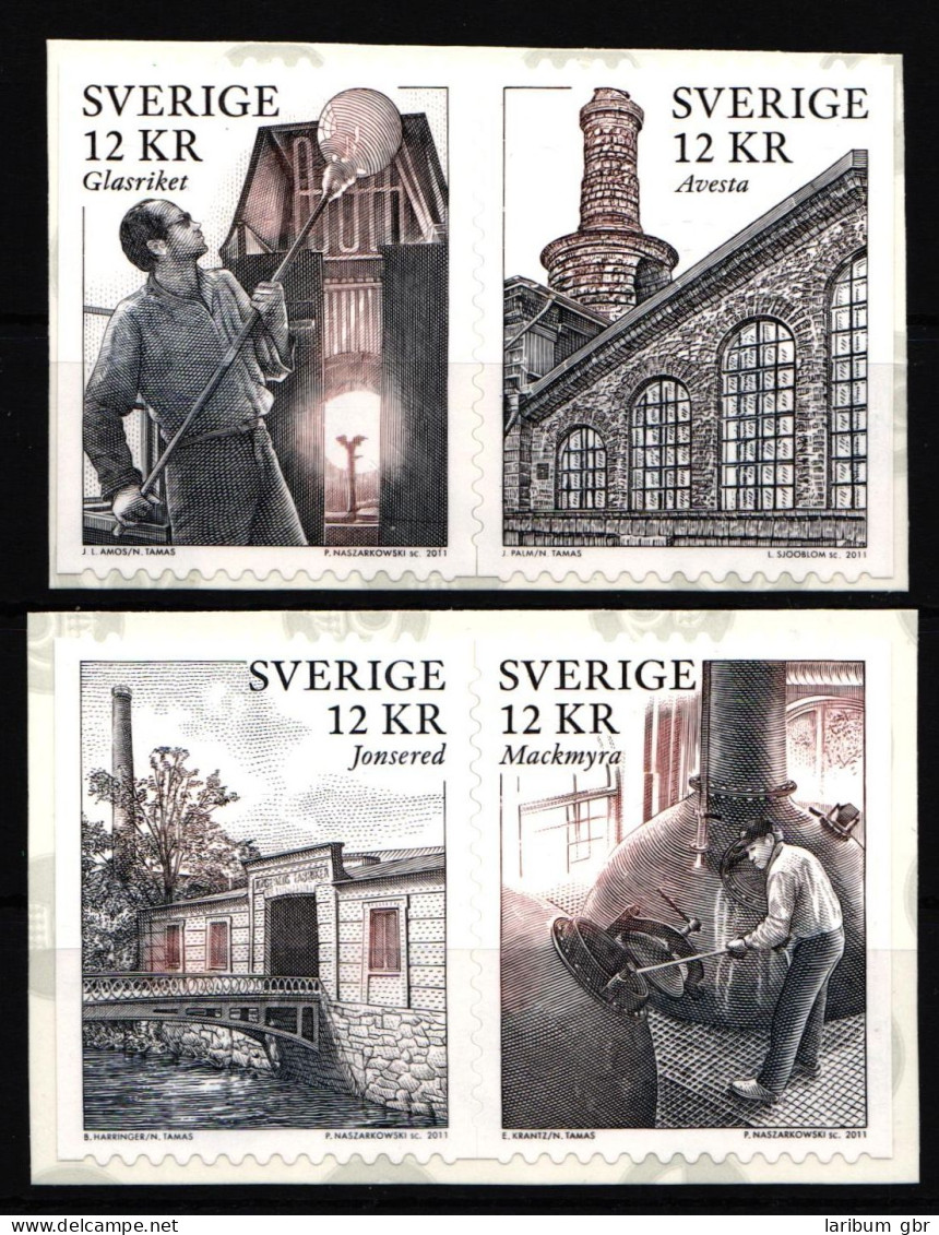 Schweden 2803-2808 Postfrisch Selbstklebend Industriedenkmäler #IK603 - Other & Unclassified