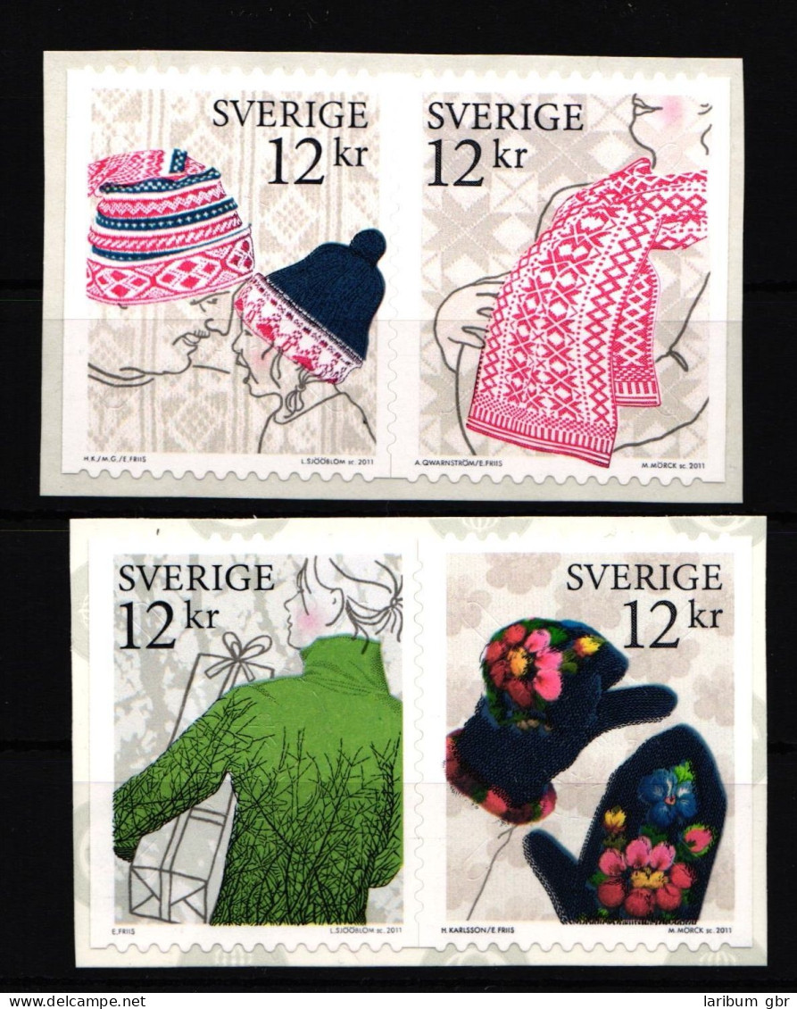 Schweden 2848-2853 Postfrisch Selbstklebend Strickwaren #IK633 - Other & Unclassified