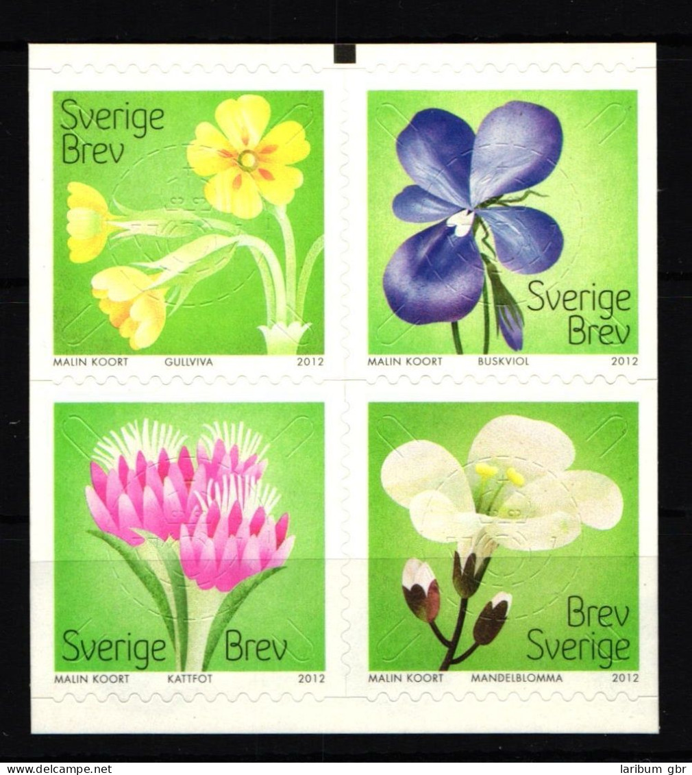 Schweden 2890-2893 Postfrisch Viererblock Pflanzen Wiesenblumen #IK657 - Other & Unclassified