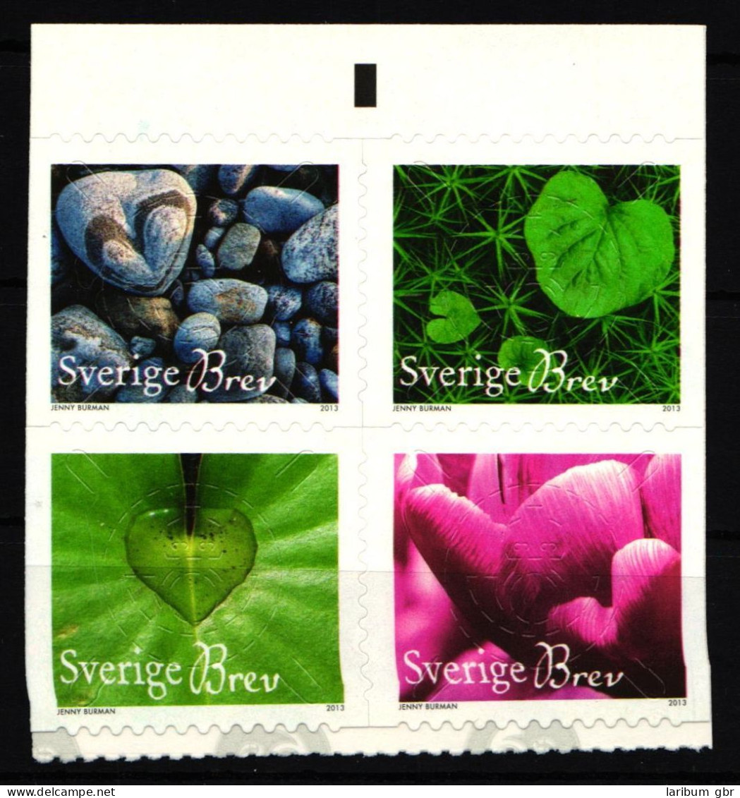 Schweden 2917-2920 Postfrisch Viererblock Selbstklebend Grußmarken Natur #IK678 - Other & Unclassified