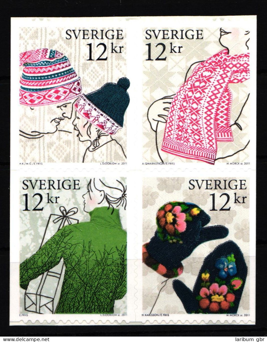 Schweden 2848-2853 Postfrisch Selbstklebend Strickwaren #IK635 - Other & Unclassified