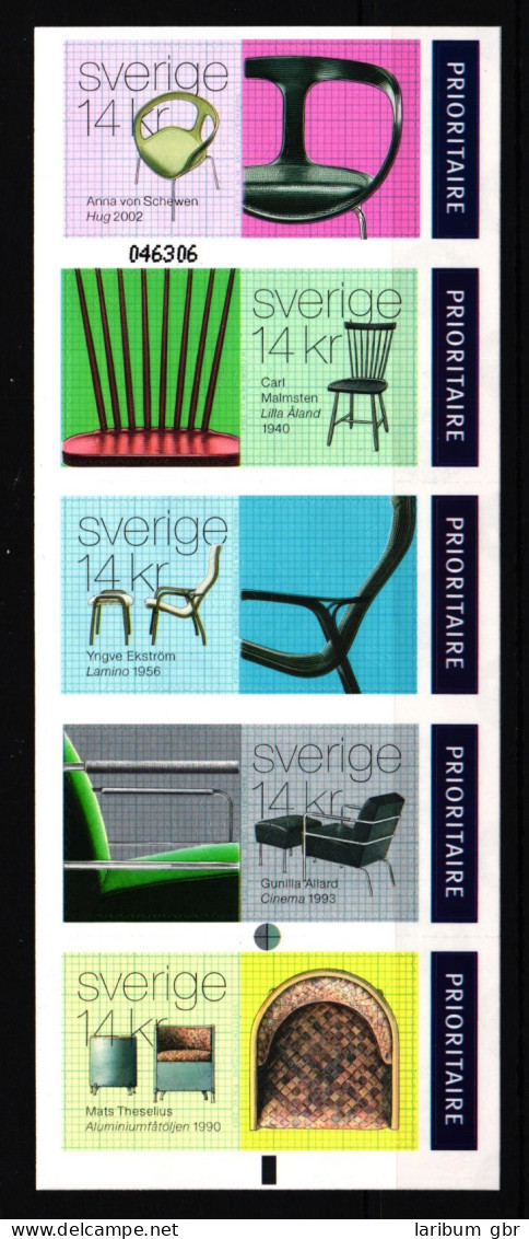 Schweden 3010-3014 Postfrisch Markenheftchen Schwedisches Design Stühle #IK717 - Other & Unclassified