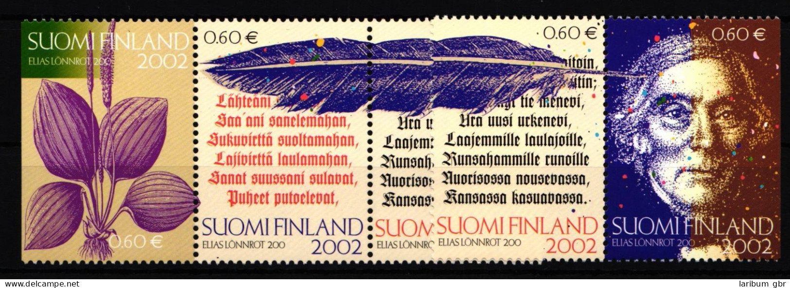 Finnland 1610-1613 Postfrisch 200. Geburtstag Von Elias Lönnrot #IK810 - Otros & Sin Clasificación