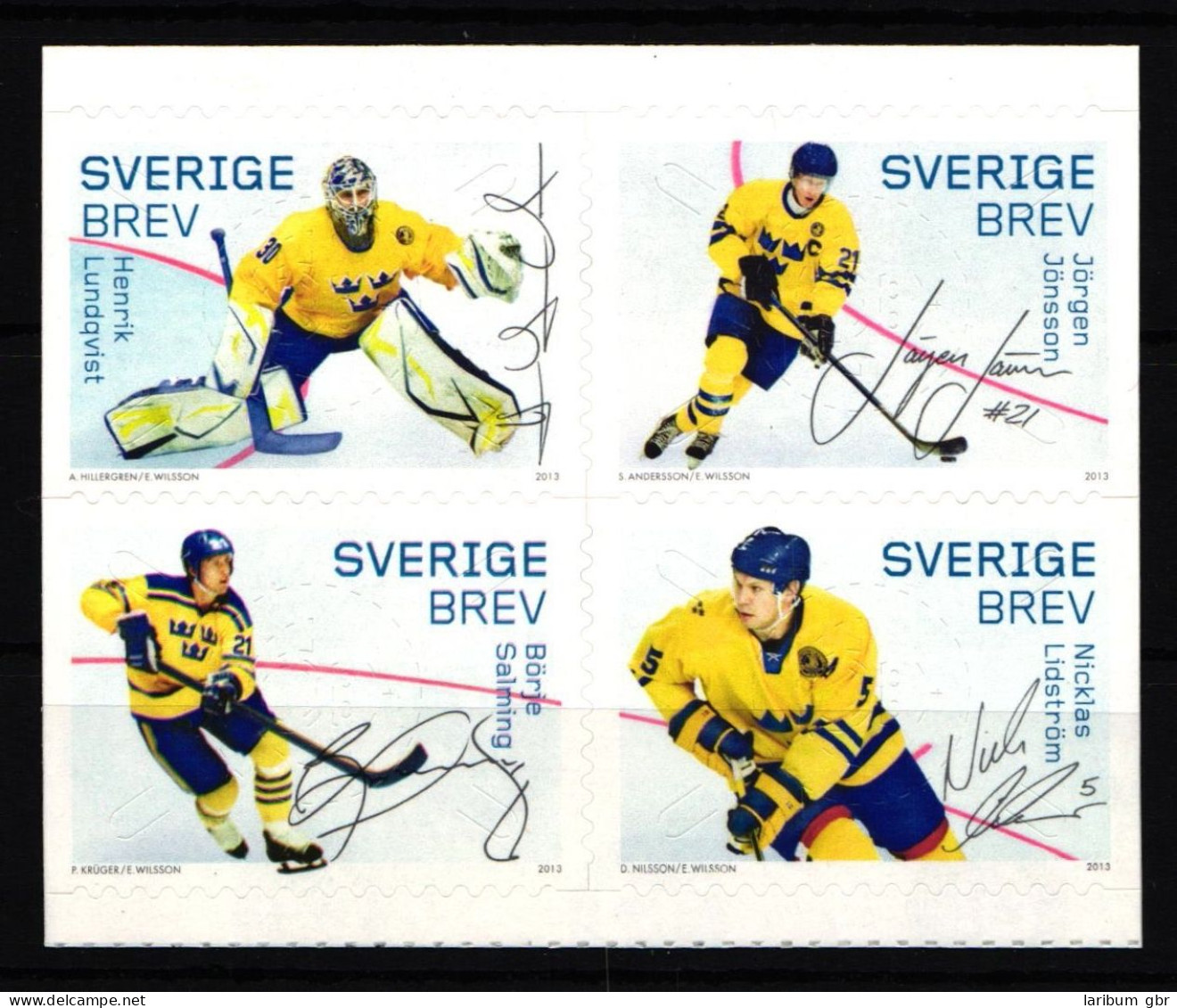 Schweden 2926-2929 Postfrisch Viererblock Selbstklebend Eishockey WM #IK680 - Other & Unclassified
