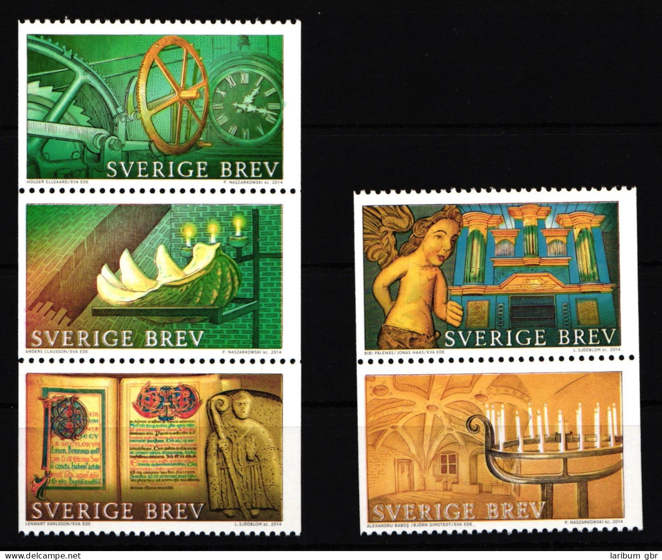 Schweden 2998C-3002C Postfrisch 1000 Jahre Kirchenkunst #IK715 - Other & Unclassified