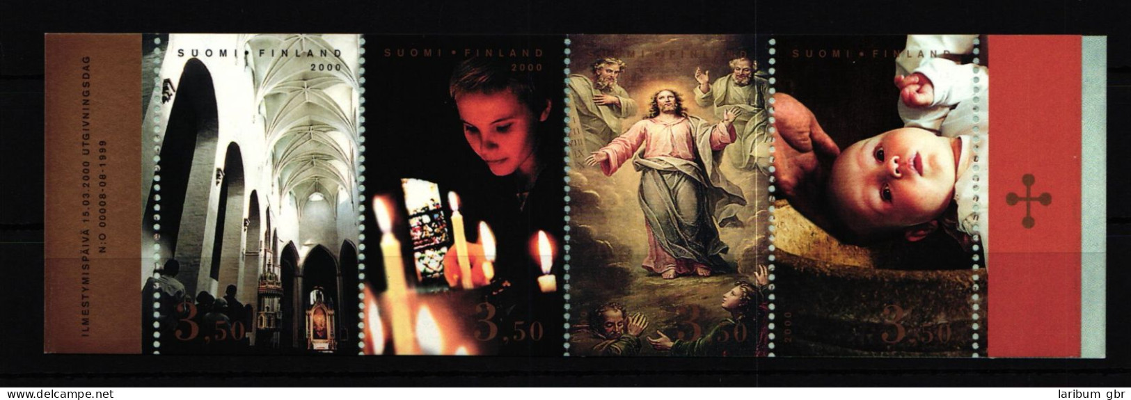 Finnland 1525–1528 Postfrisch Viererstreifen Heiliges Jahr 2000 #IK770 - Otros & Sin Clasificación