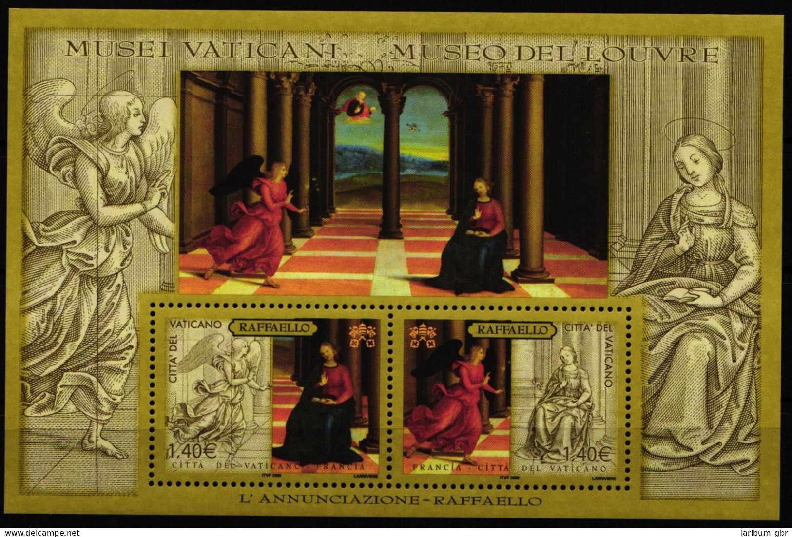 Vatikan 1536-1537 Postfrisch Als Block #NI206 - Other & Unclassified