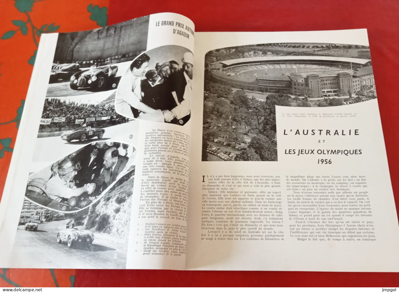 Englebert Magazine N°77 Mai 1955 Grand Prix Agadir Jeux Olympiques Australie Touraine 403 Peugeot Coupe Paris Gordini - Auto/Motor