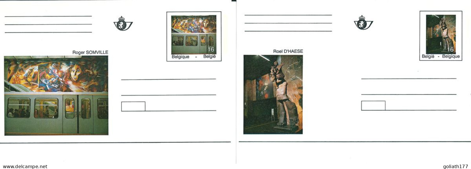 BK46/47 ** Obp 18 Euro - Cartes Postales Illustrées (1971-2014) [BK]