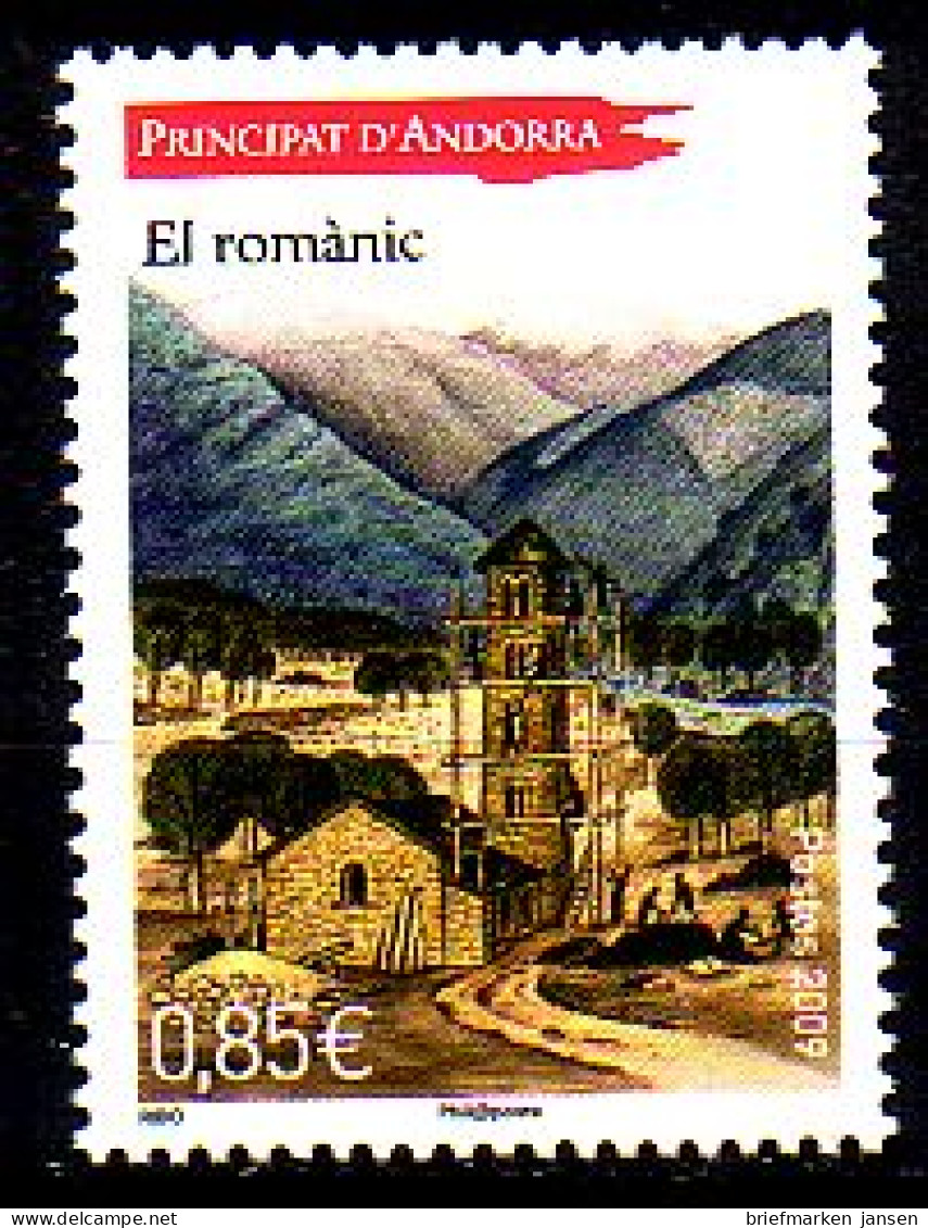 Andorra Franz Mi.Nr. 700 Die Romanisierung (II), Bau Eines Kirchturms (0,85) - Andere & Zonder Classificatie