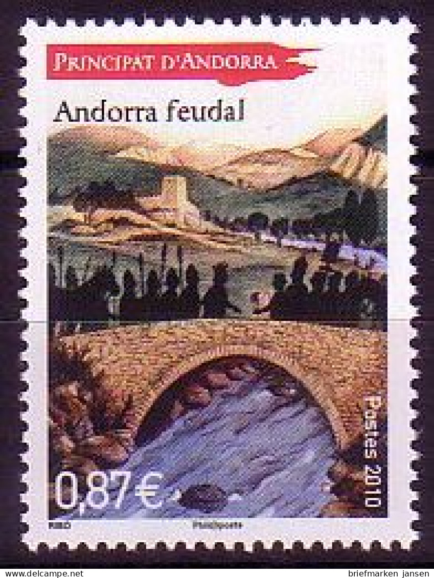 Andorra Franz Mi.Nr. 723 Andorra Zur Feudalzeit: Landschaft (0,87) - Altri & Non Classificati