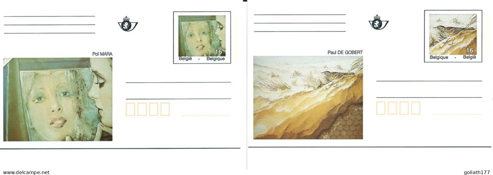 BK50/BK51 ** - Obp 7 Euro - Cartes Postales Illustrées (1971-2014) [BK]