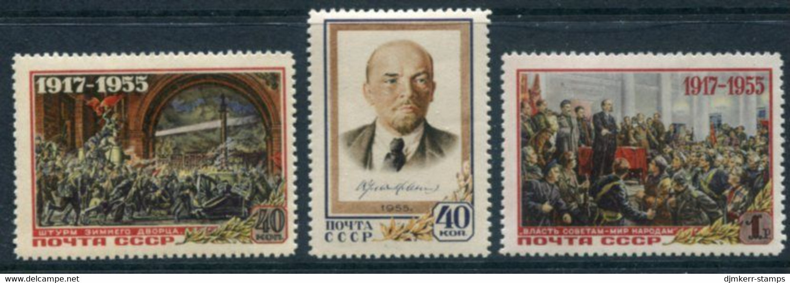 SOVIET UNION 1955 October Revolution Anniversary, LHM / *.  Michel 1786-88 - Nuevos