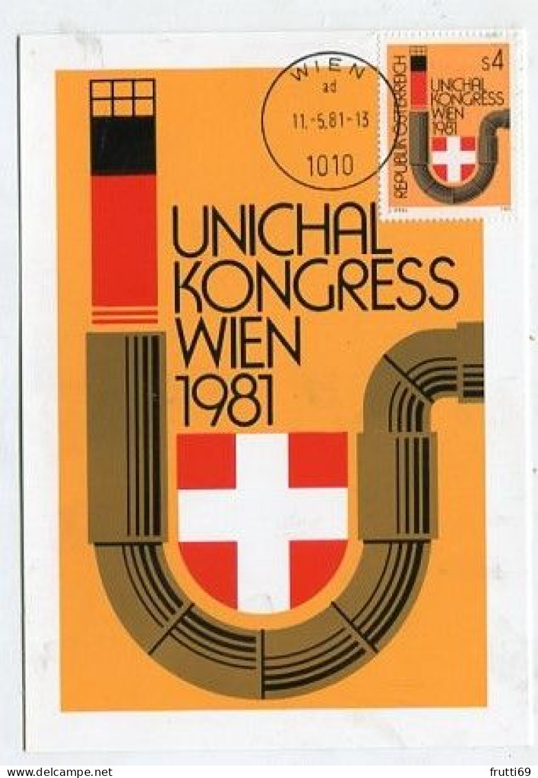 MC 213276 AUSTRIA - Unichal-Kongreß - Wien 1981 - Cartes-Maximum (CM)
