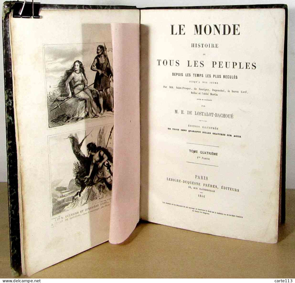 LOSTALOT - BACHOUE M.E. - LE MONDE - HISTOIRE DE TOUS LES PEUPLES DEPUIS LES TEMPS LES PLUS REC - 1801-1900