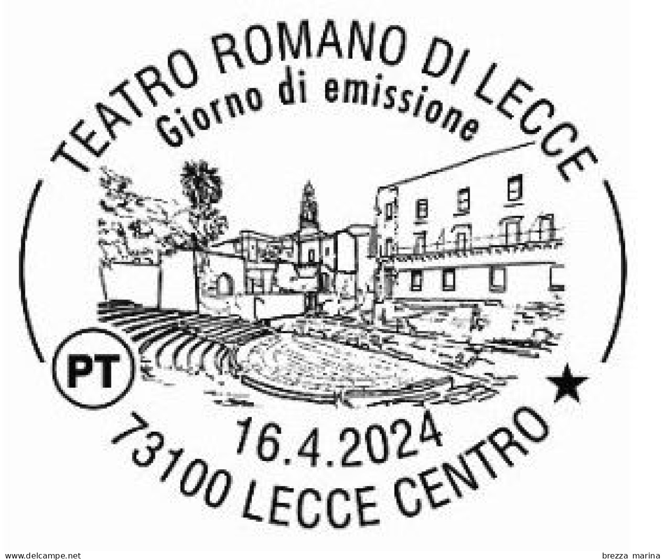 Nuovo - MNH - ITALIA - 2024 - Teatri Storici - Teatro Romano Di Lecce - B - Alfanumerico - 2021-...: Nieuw/plakker