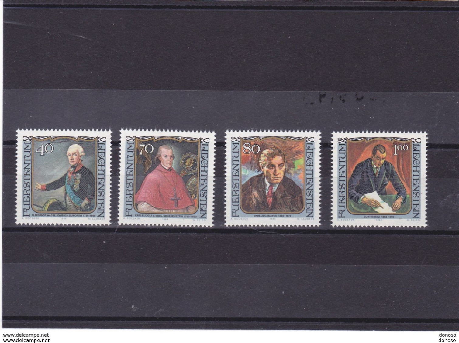 LIECHTENSTEIN 1984 PORTRAITS III Yvert 780-783, Michel 839-842 NEUF** MNH Cote Yv 4,75 Euros - Neufs