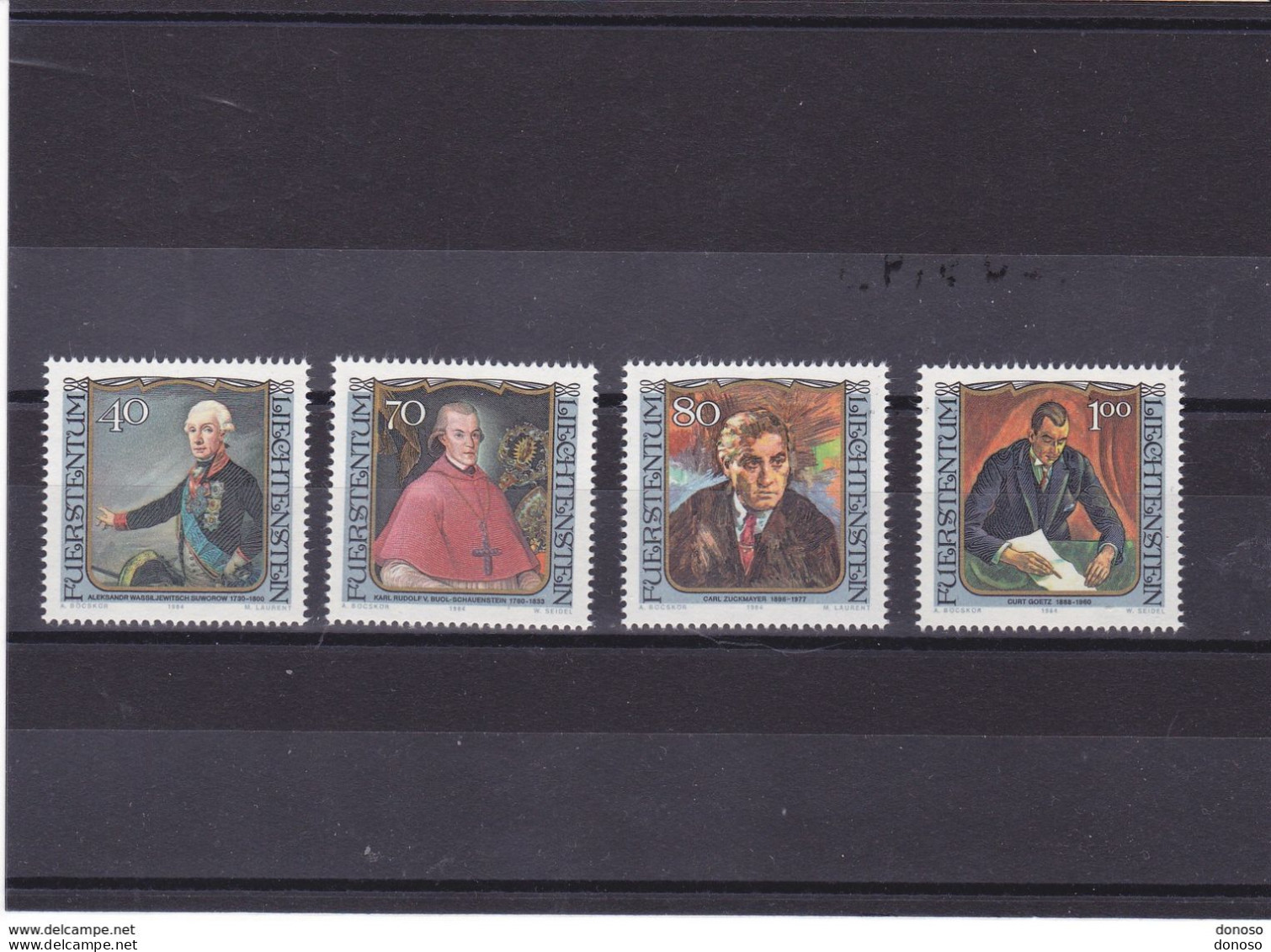 LIECHTENSTEIN 1984 PORTRAITS III Yvert 780-783, Michel 839-842 NEUF** MNH Cote Yv 4,75 Euros - Unused Stamps