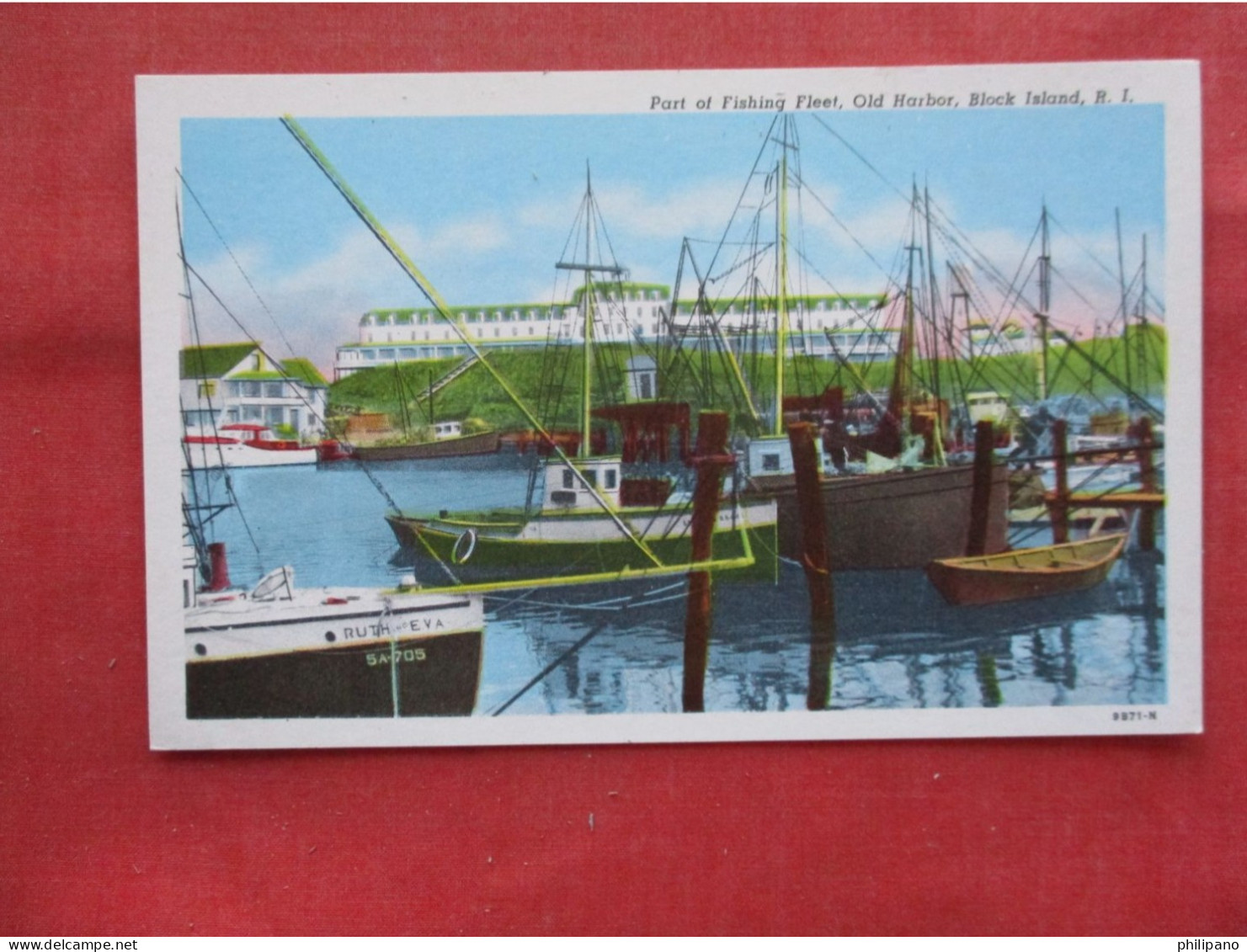 Fishing Fleet. Block Island  Rhode Island    Ref 6383 - Other & Unclassified