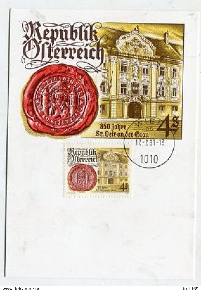 MC 213280 AUSTRIA - 850 Jahre Stadt St. Veit An Der Glan - Cartes-Maximum (CM)