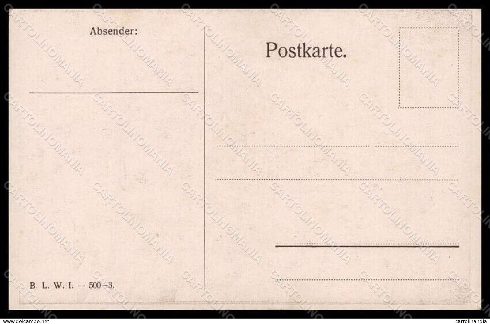 Artist Signed AZ German Propaganda WW1 BLWI Serie 500-3 Postcard VK8316 - Bandes Dessinées