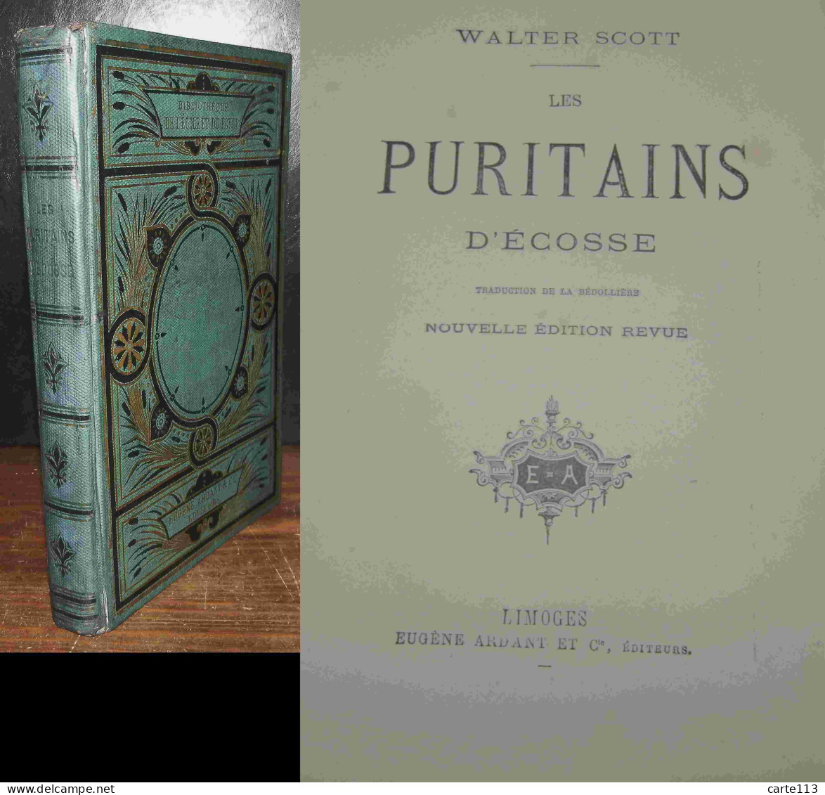 SCOTT Walter    - LES PURITAINS D'ECOSSE - 1801-1900