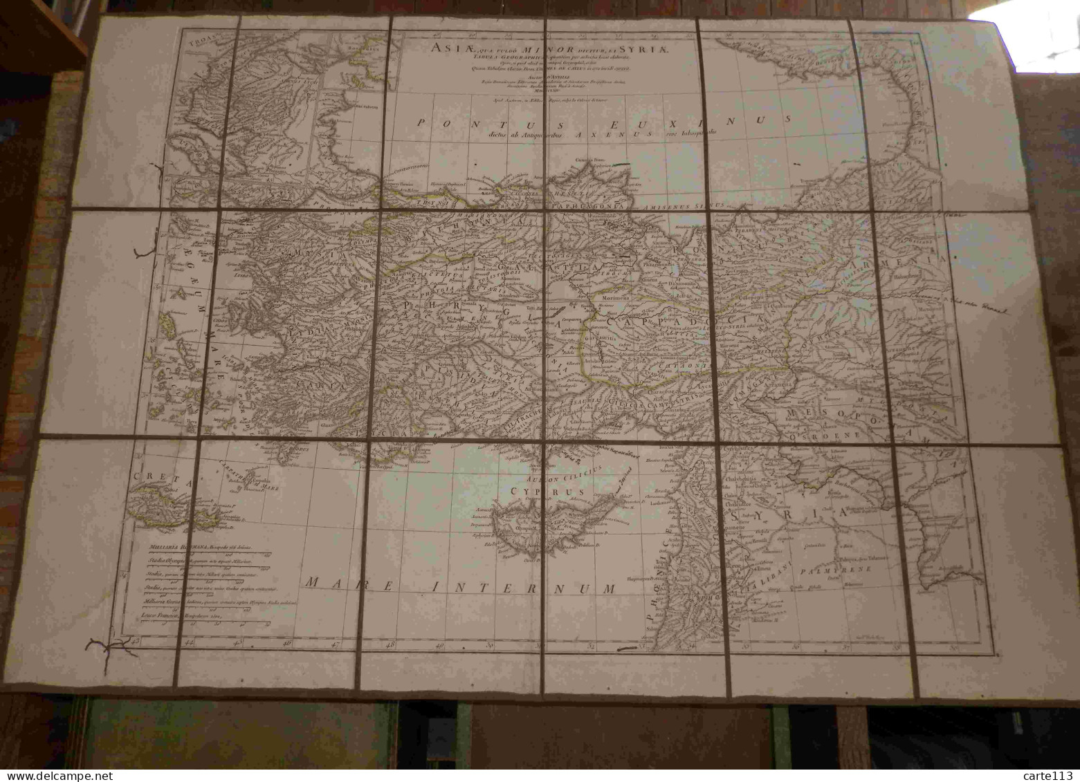 D'ANVILLE Theodore - CARTE D'ASIE MINEURE ET SYRIE - 1701-1800