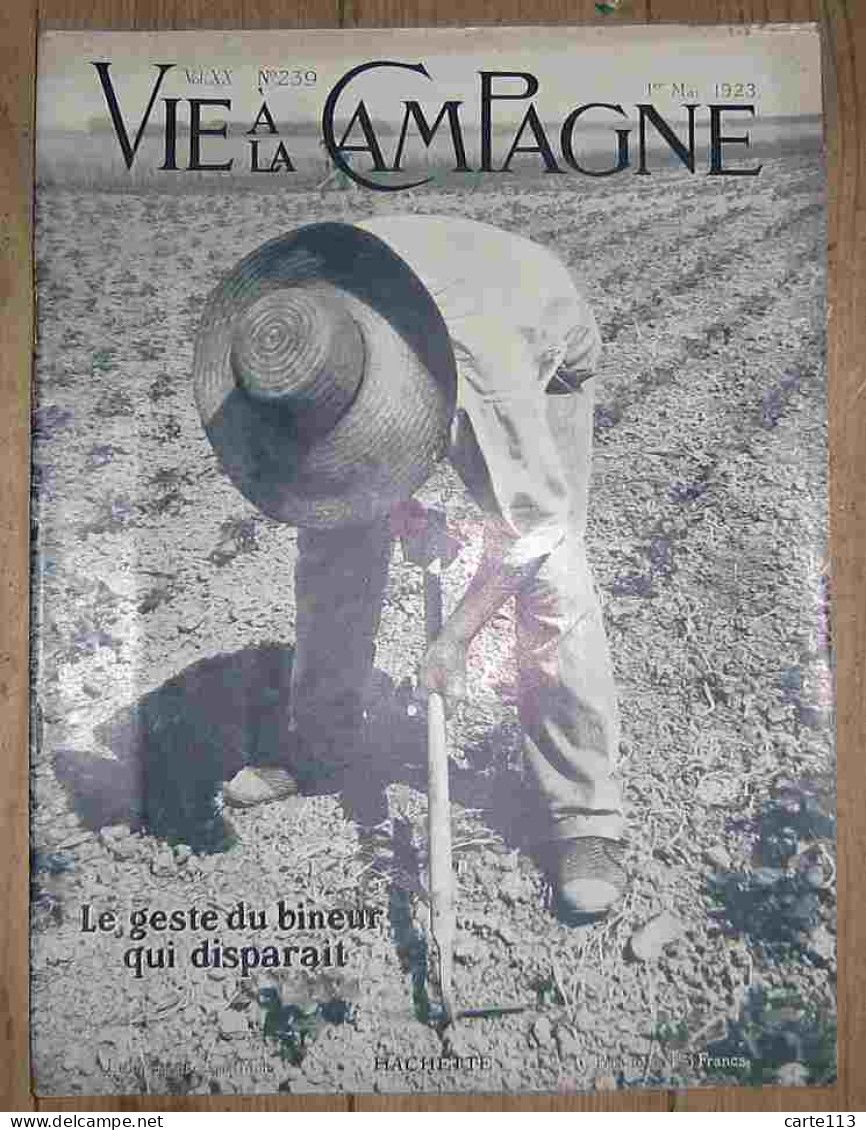 COLLECTIF - LA VIE A LA CAMPAGNE – NUMERO 239 DU 1er MAI 1923 - 1901-1940