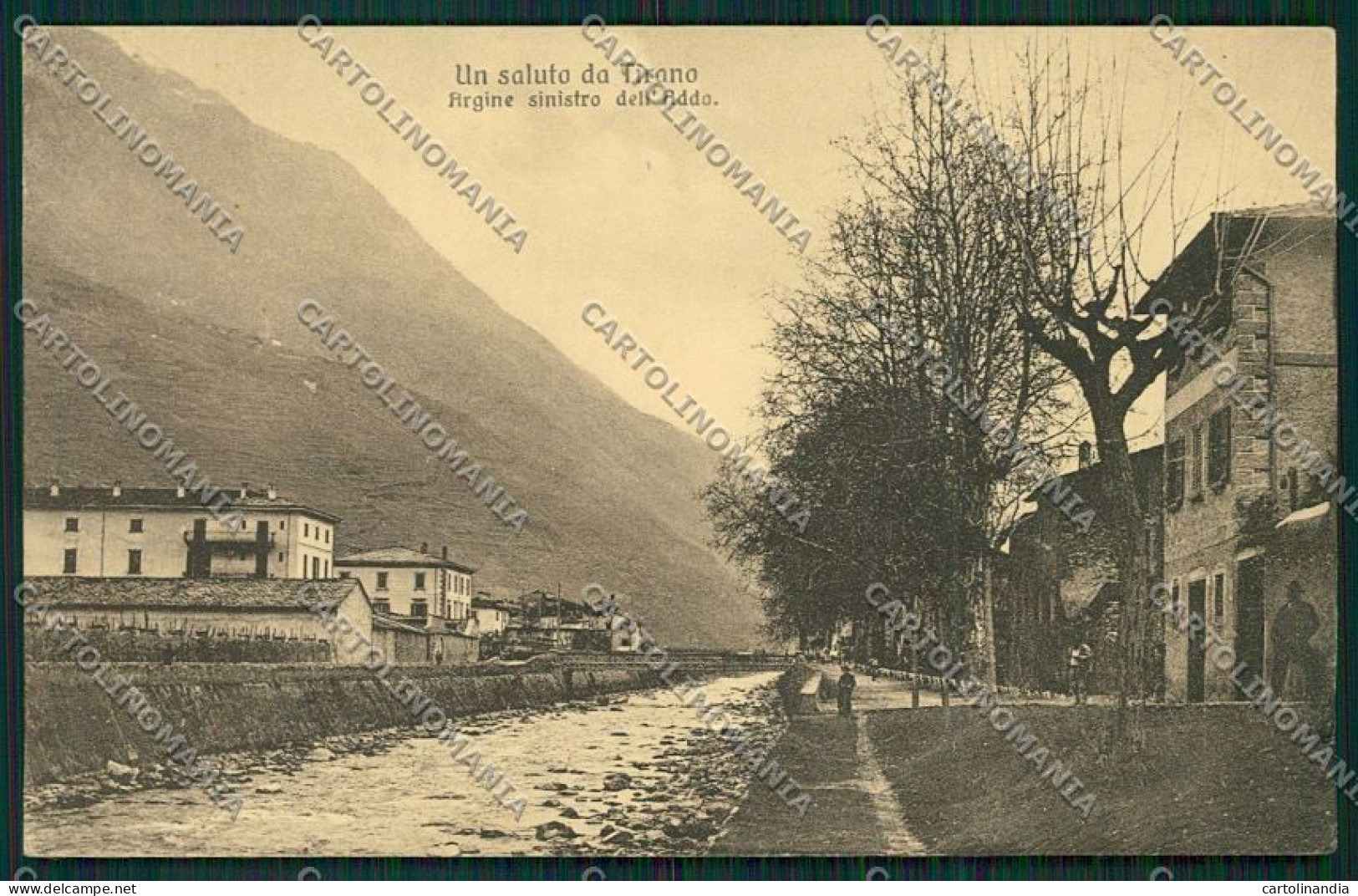 Sondrio Tirano ABRASA Cartolina QQ7636 - Sondrio