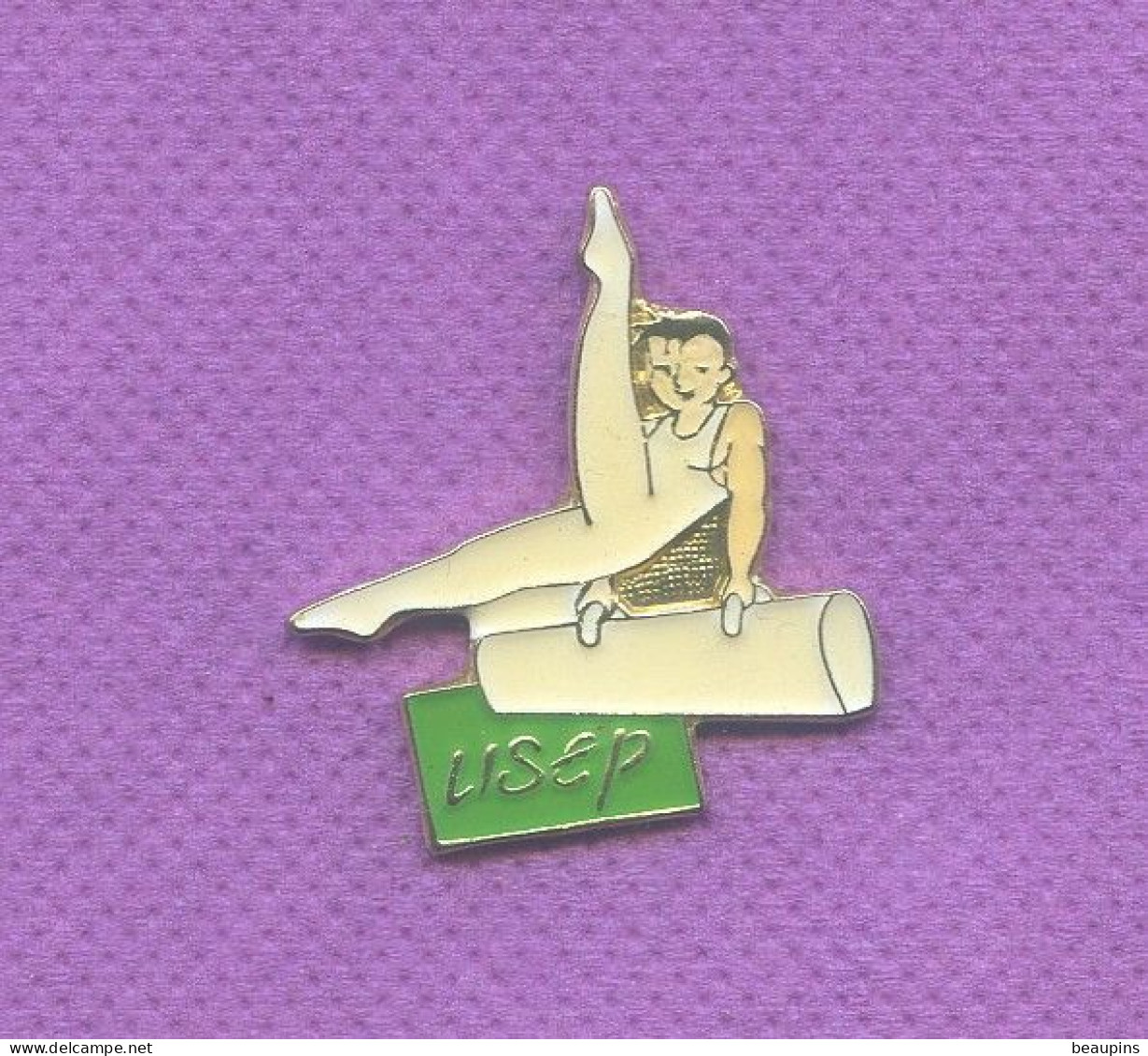 Rare Pins Gymnastique Usep Cheval D'arcon L304 - Ginnastica