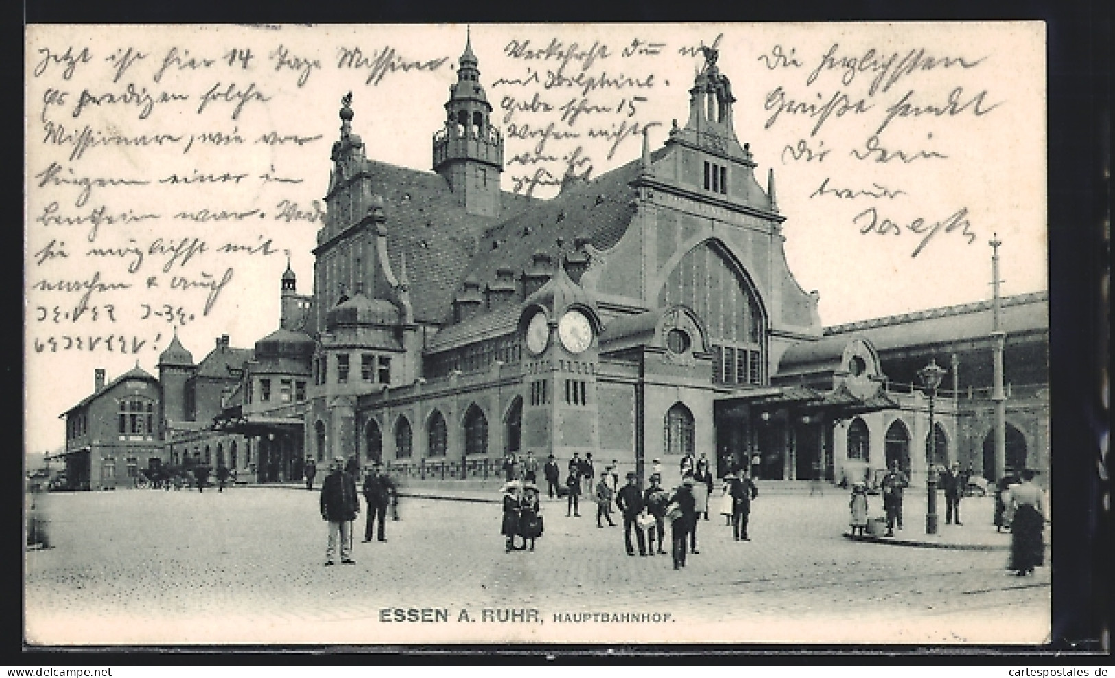 AK Essen A. Ruhr, Partie Am Hauptbahnhof  - Essen