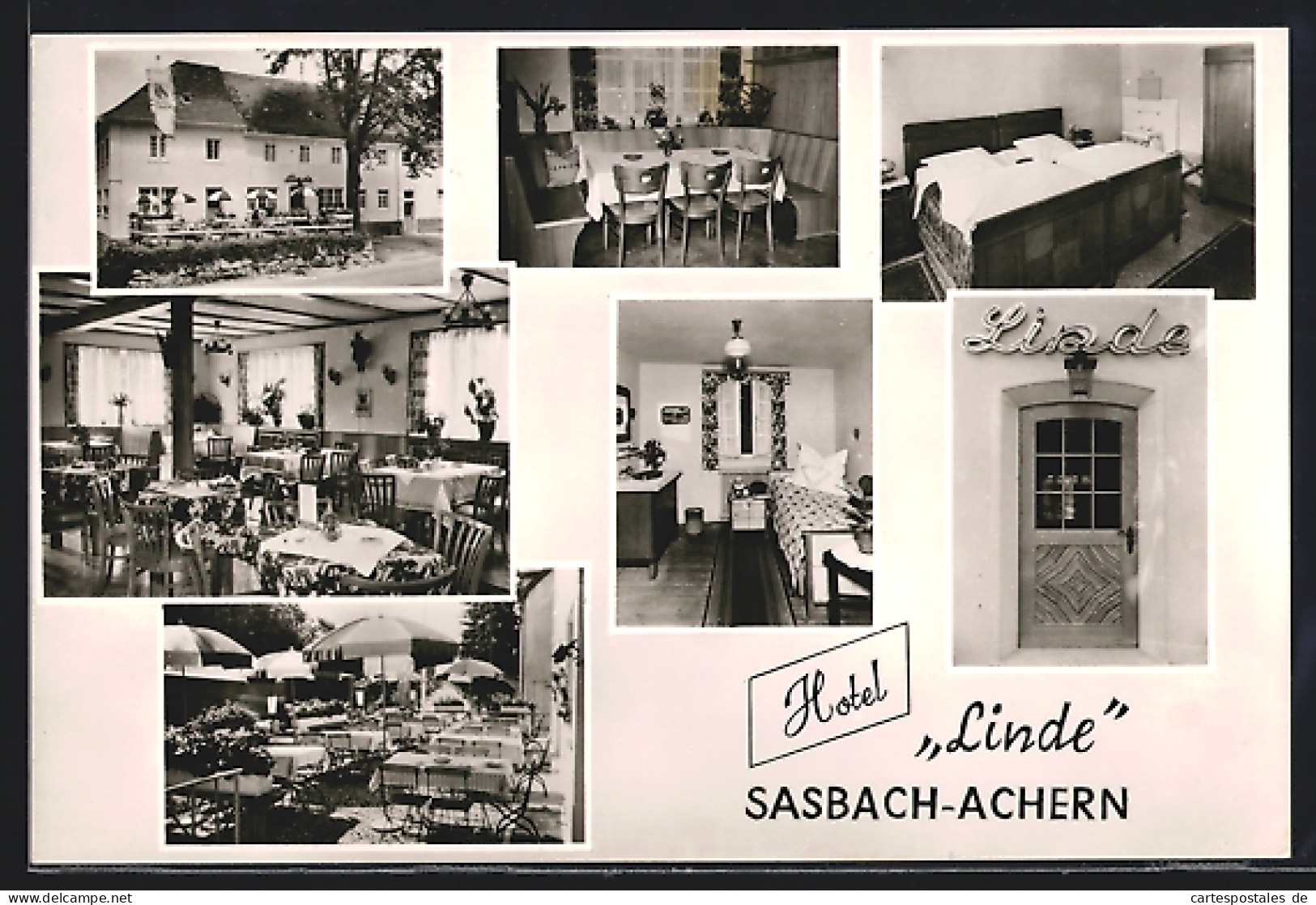 AK Sasbach-Achern, Innenansicht Von Hotel Linde  - Sasbach