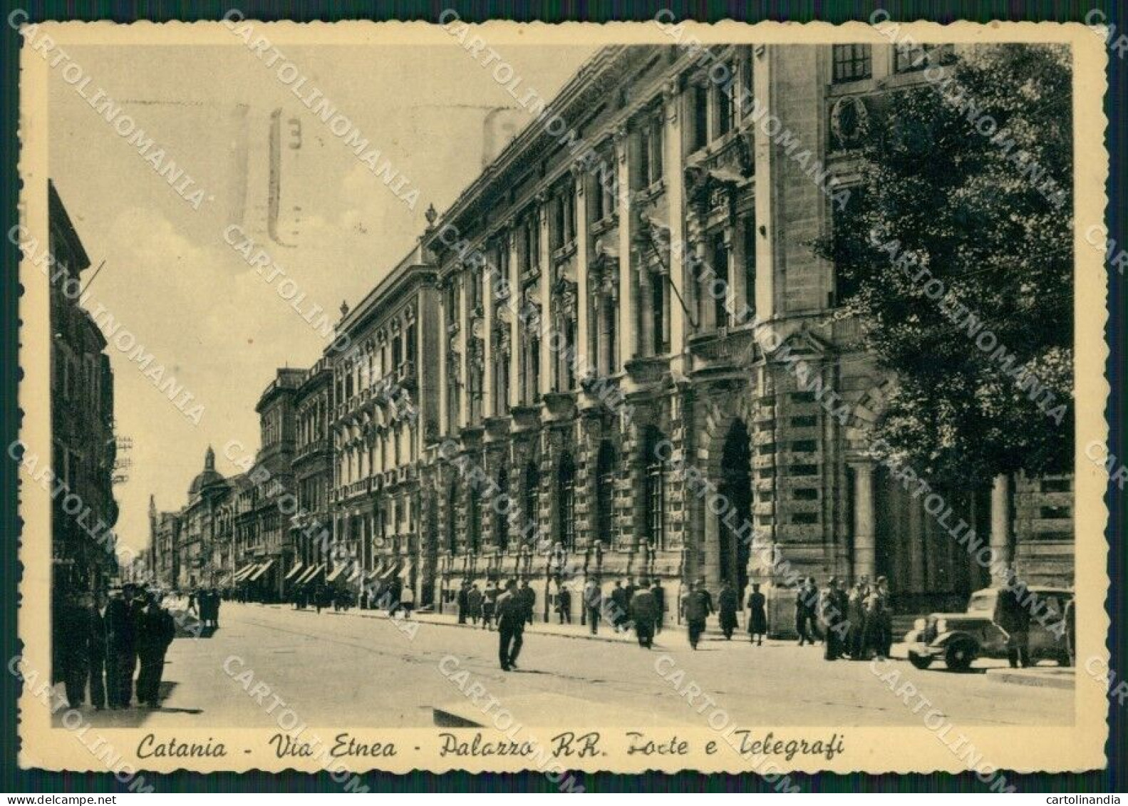 Catania Città Palazzo Poste E Telegrafi FG Cartolina ZK0954 - Catania