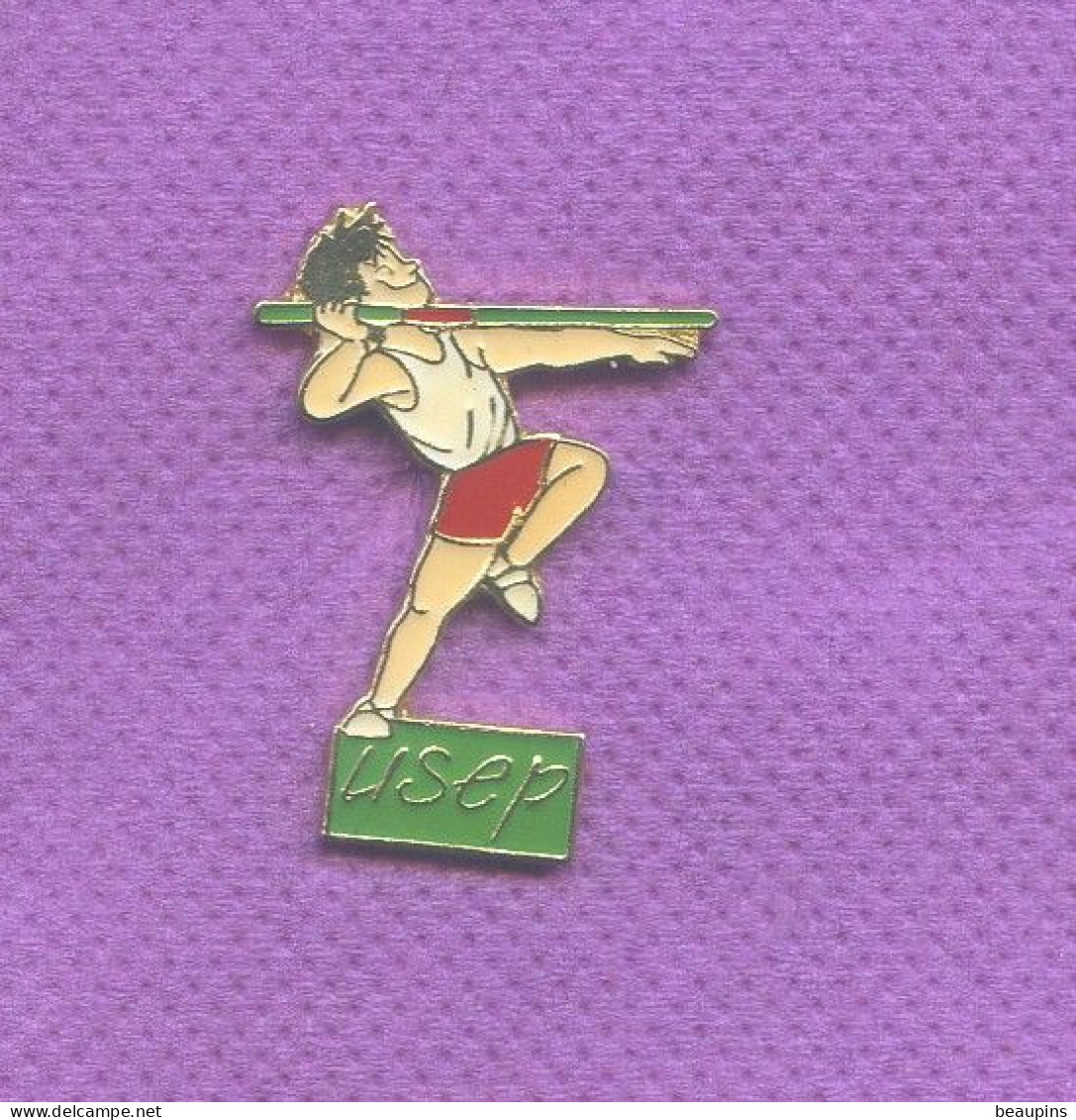 Rare Pins Athletisme Usep Lancer Du Javelot L305 - Atletica