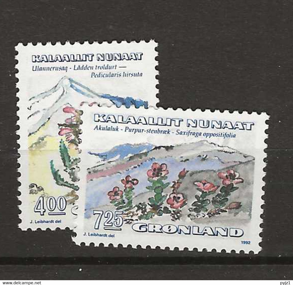 1992 MNH Greenland, Mi 223-24 Postfris** - Nuevos