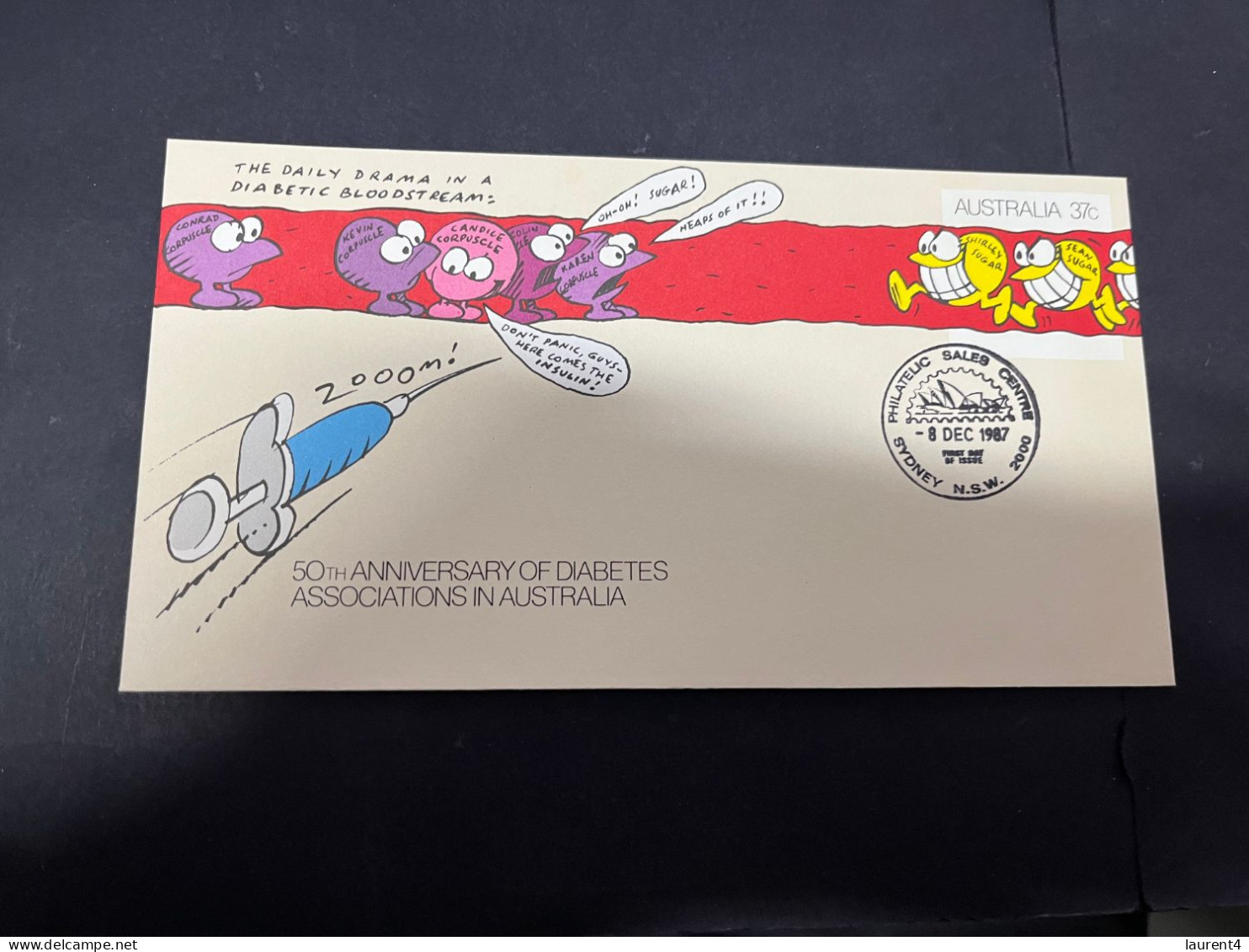 17-4-2024 (2 X 19) Australia - 1987 - Diabetes Association 50th Nniversary - Omslagen Van Eerste Dagen (FDC)