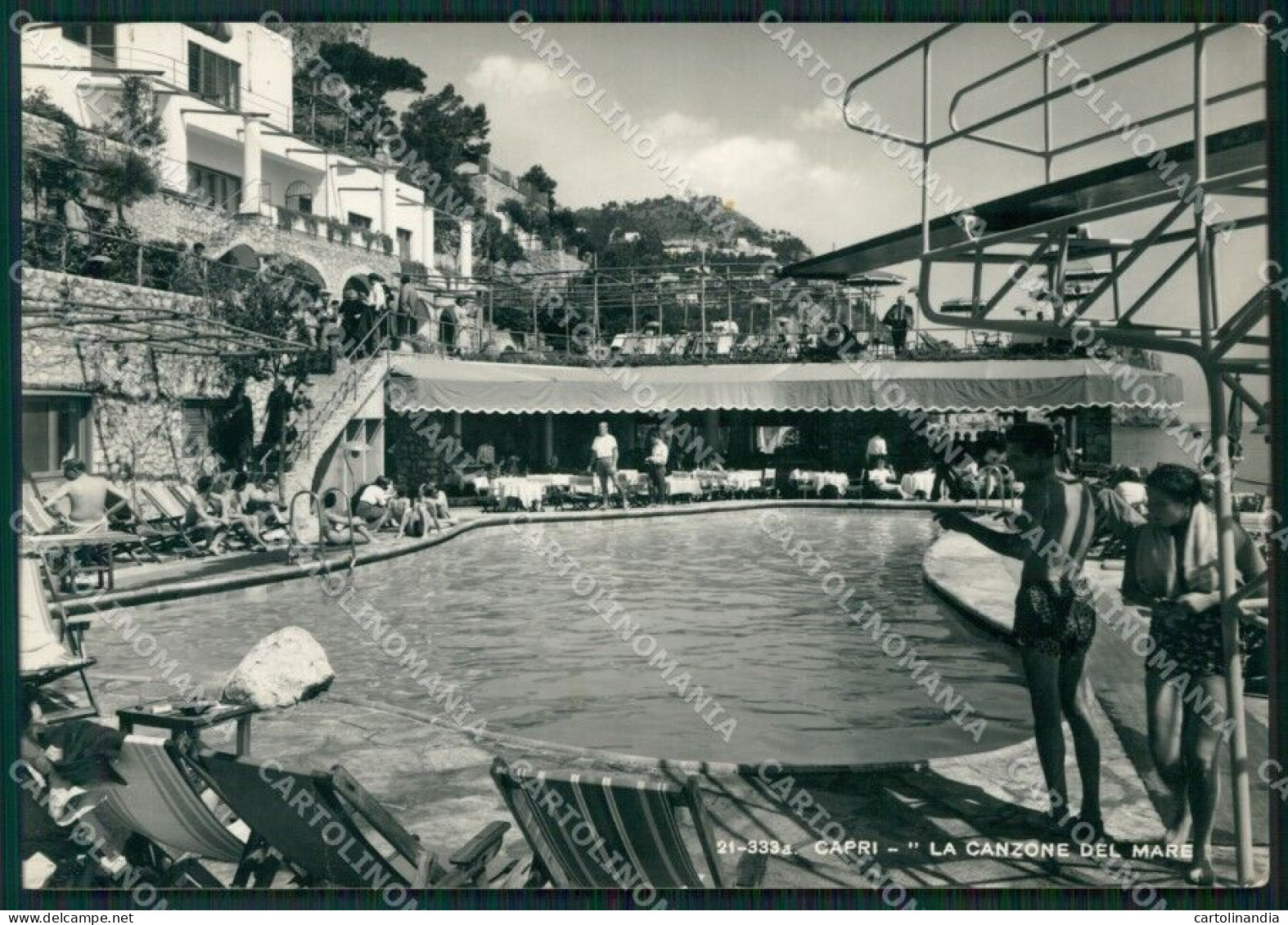 Napoli Capri PIEGHINA Foto FG Cartolina ZK1046 - Napoli