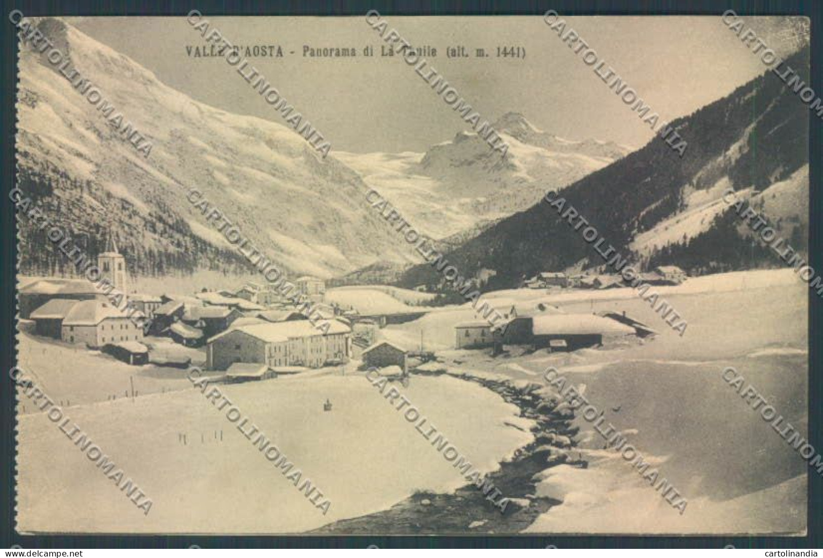 Aosta La Thuile Nevicata Cartolina ZQ4826 - Aosta