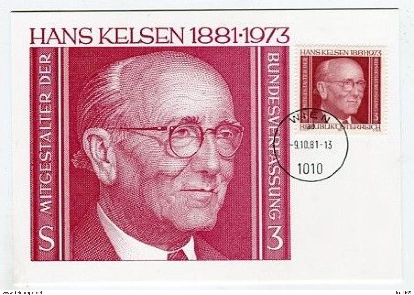 MC 213286 AUSTRIA - 100. Geburtstag Von Hans Kelsen - Cartes-Maximum (CM)