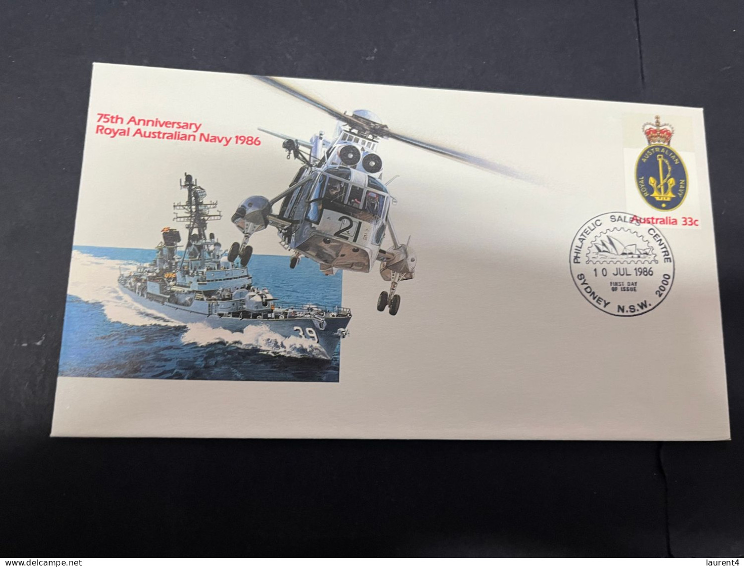 17-4-2024 (2 X 19) Australia - 1986 - 75th Anniversary Of The Royal Australian Navy (3 Covers) - Ersttagsbelege (FDC)