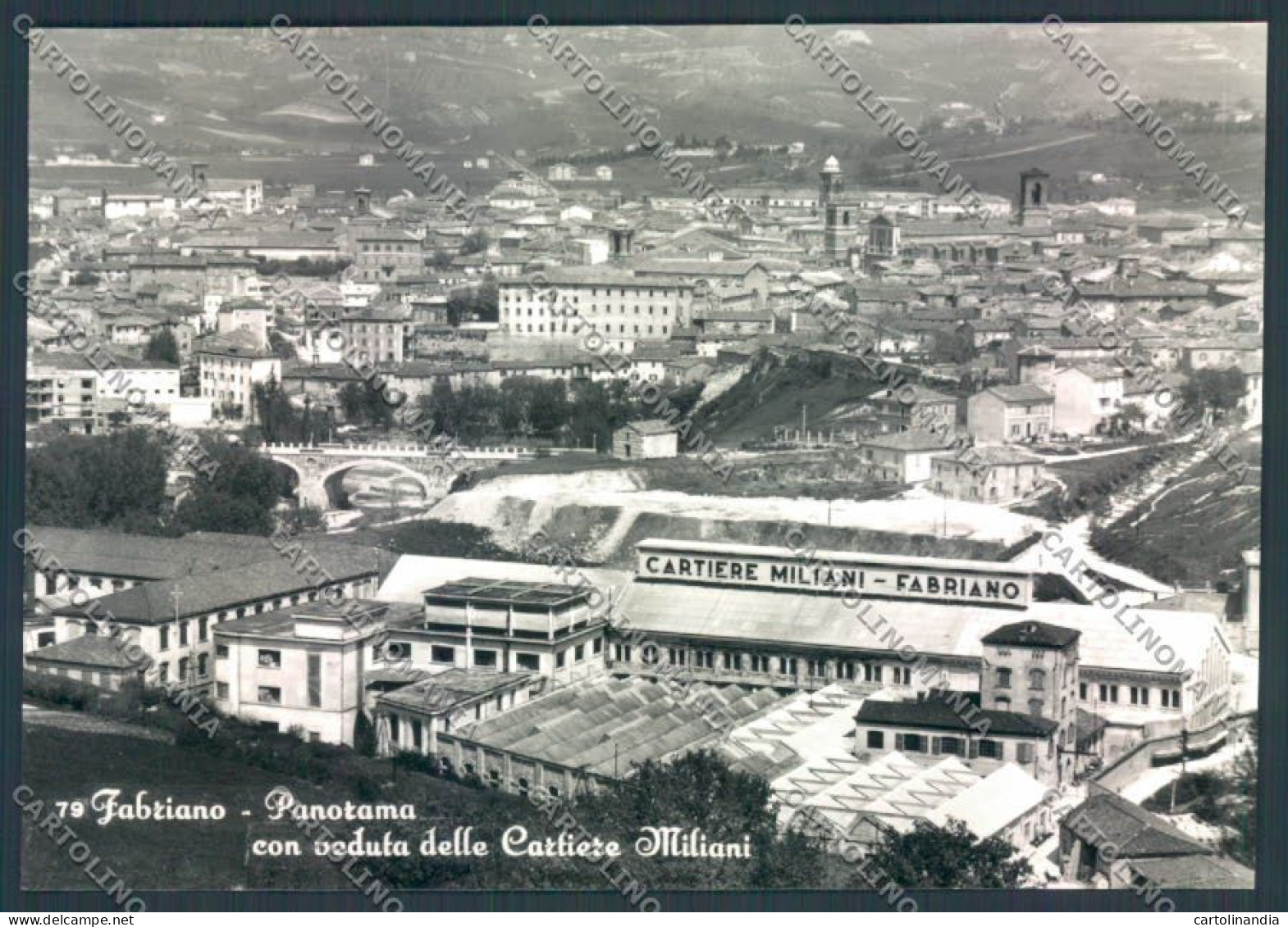 Ancona Fabriano Stabilimento Foto FG Cartolina ZF6820 - Ancona