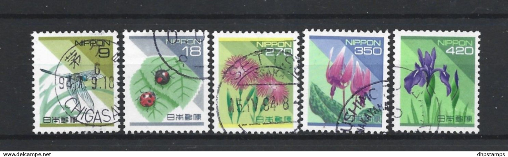 Japan 1994 Insects & Flowers Y.T. 2082/2086 (0) - Gebraucht