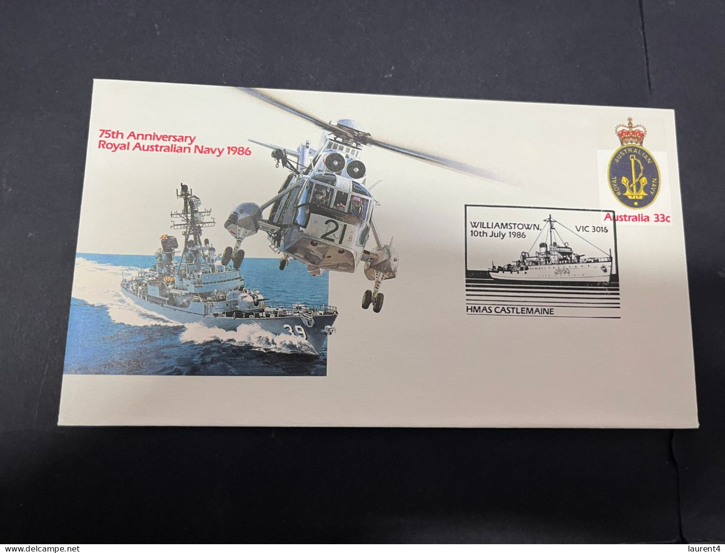 17-4-2024 (2 X 19) Australia - 1986 - 75th Anniversary Of The Royal Australian Navy (2 Covers) - Sobre Primer Día (FDC)