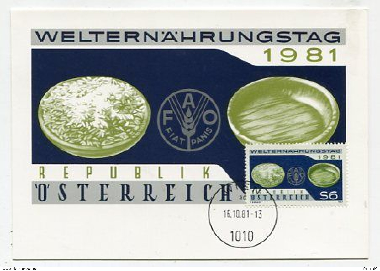 MC 213287 AUSTRIA - Welternährungstag 1981 - Maximumkarten (MC)