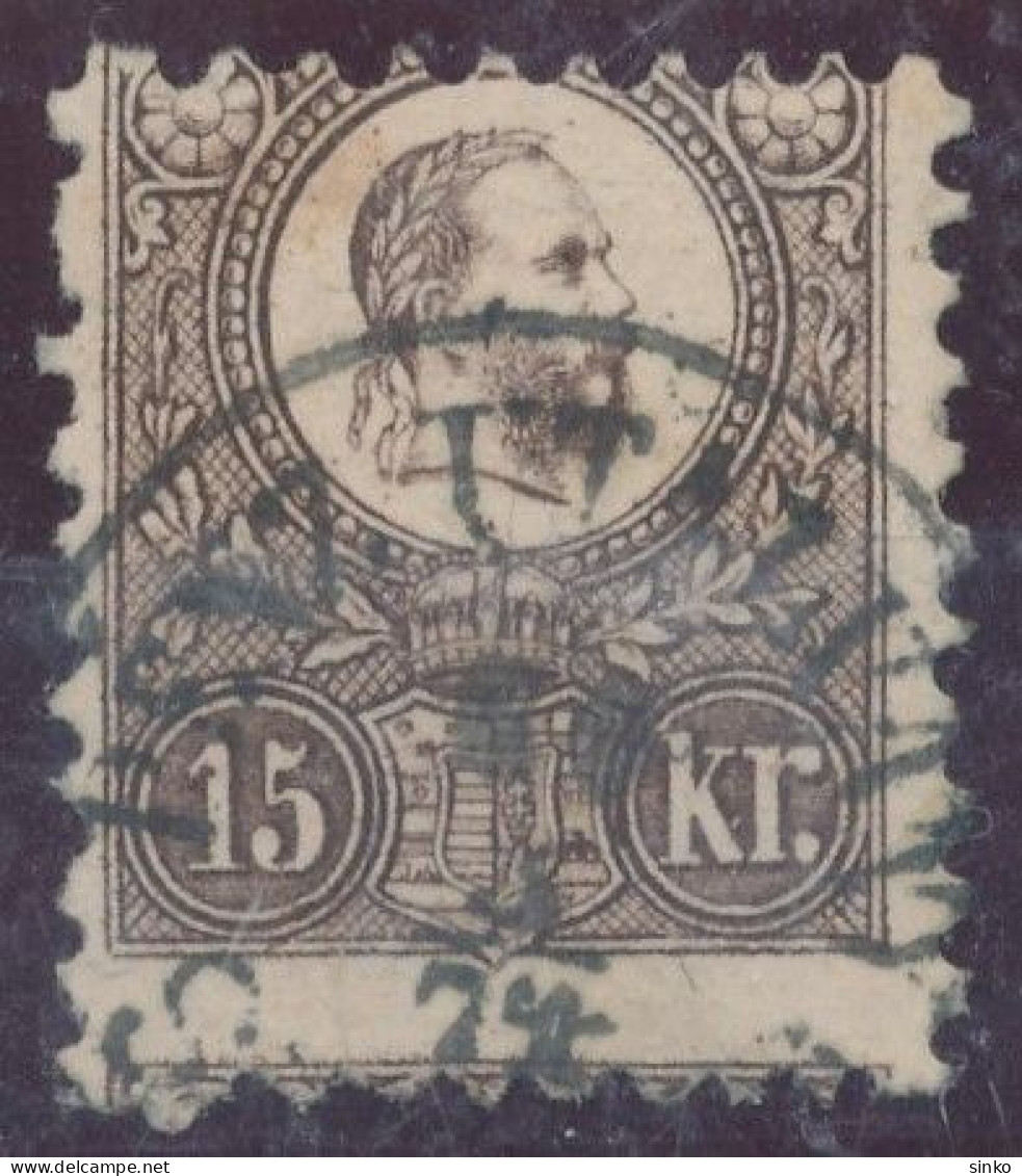 1871. Engraved 15kr, PENZUTALVANY - ...-1867 Prefilatelia