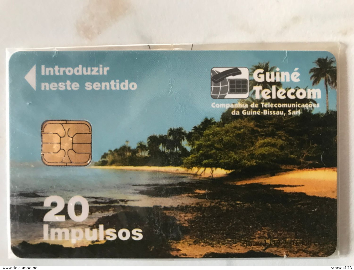 RRRR   GUINEE    BISSAU    GUINE TELECOM   20 UNITS    BEACH    MINT IN SEALED   RRRR - Guinée-Bissau