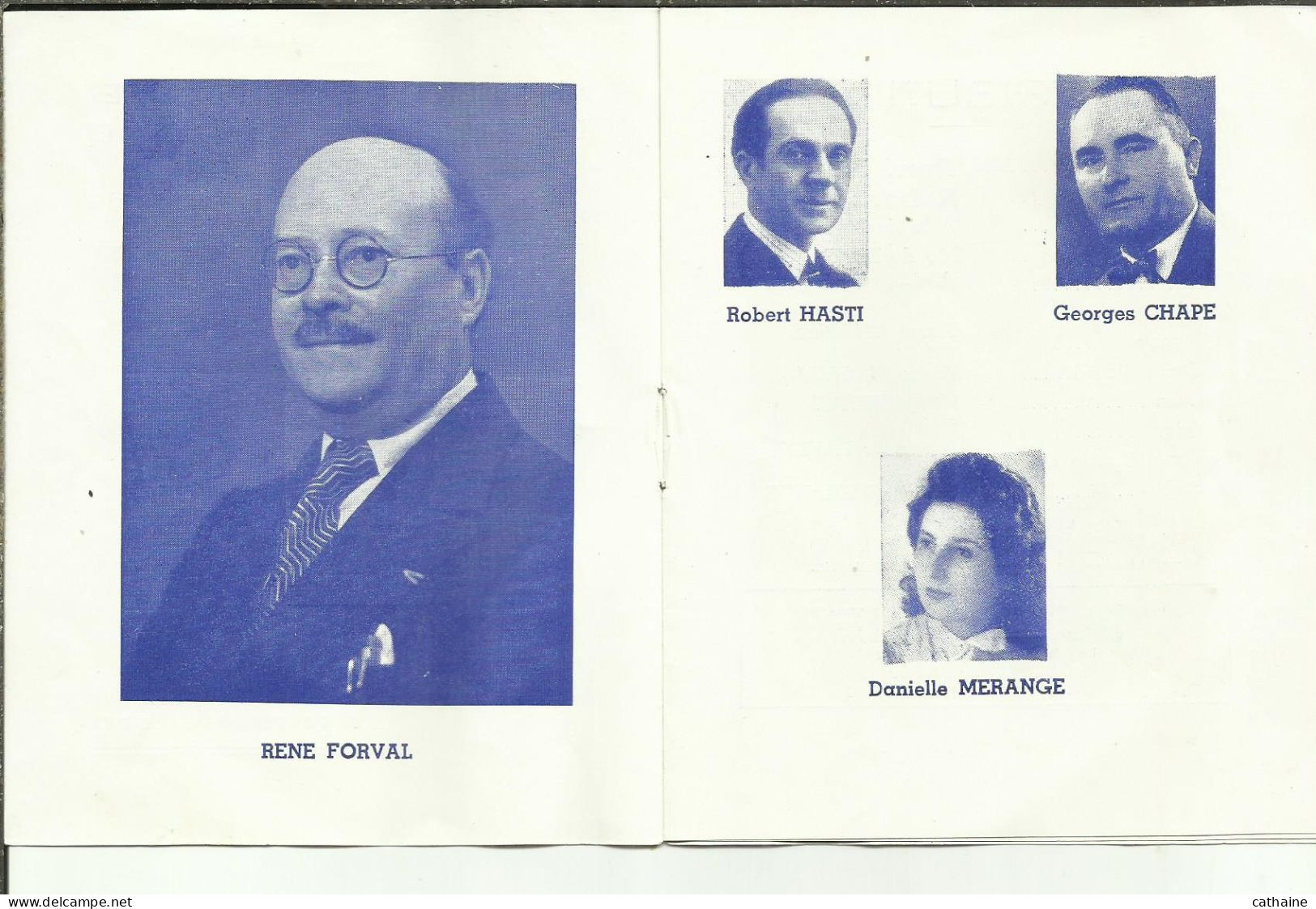 MINISTERE DES ARMEES .1952 ?  REPRESENTATIONS OFFICIELLES DES OEUVRES D ENTR'AIDE AUX ARMEES . PIECE DE THEATRE - Documents