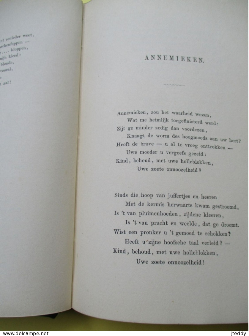 Oud origineel boek 1868   in groen harde kaft  LIEDEREN  VAN  FRANS DE  CORT