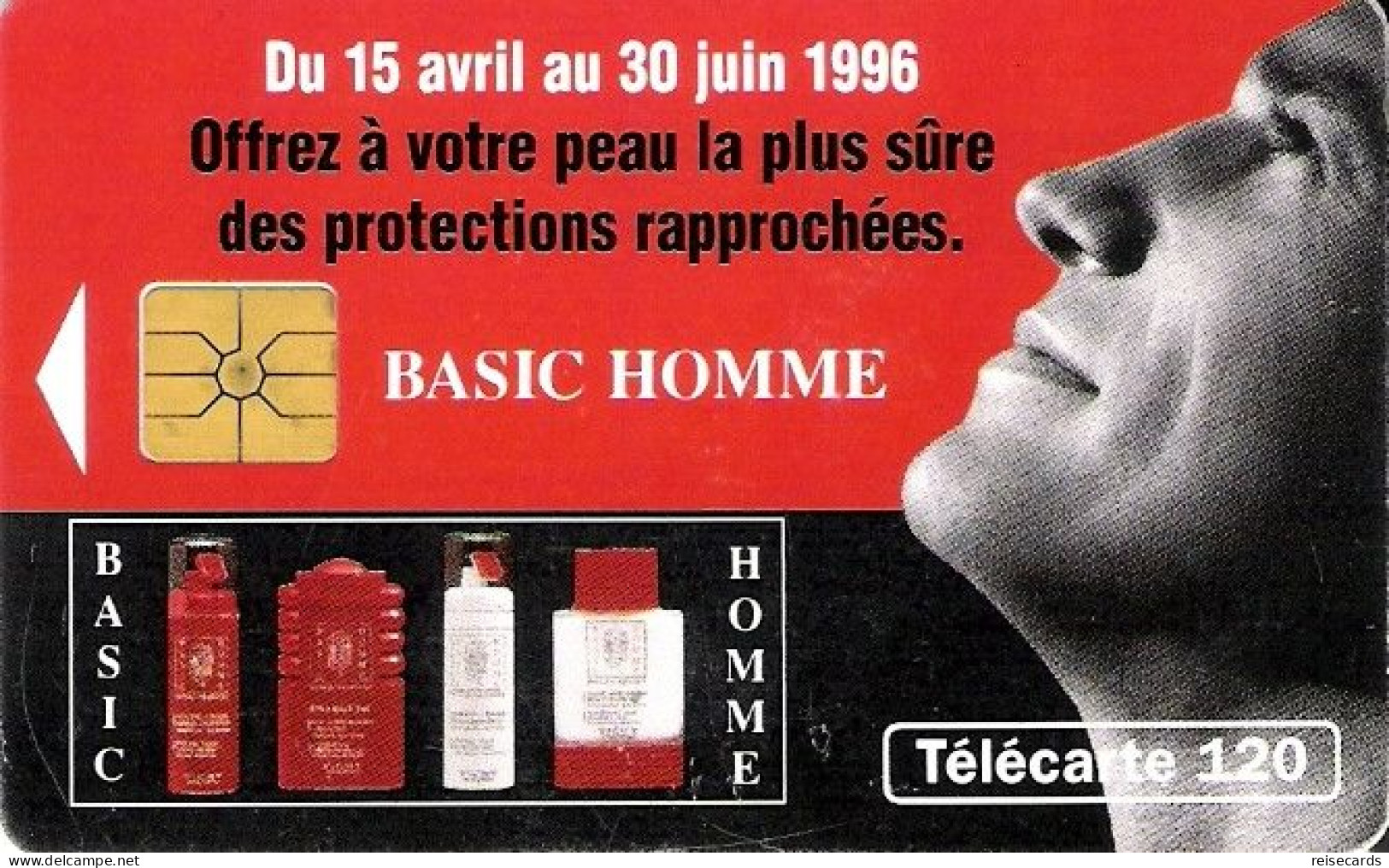 France: France Telecom 04/96 F637 Vichy, Basic Homme - 1996